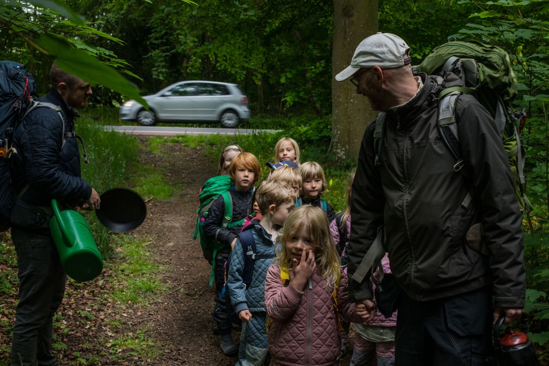 Skovgruppen i Lille-Gryn i skoven ved Svaneke på Bornholm..